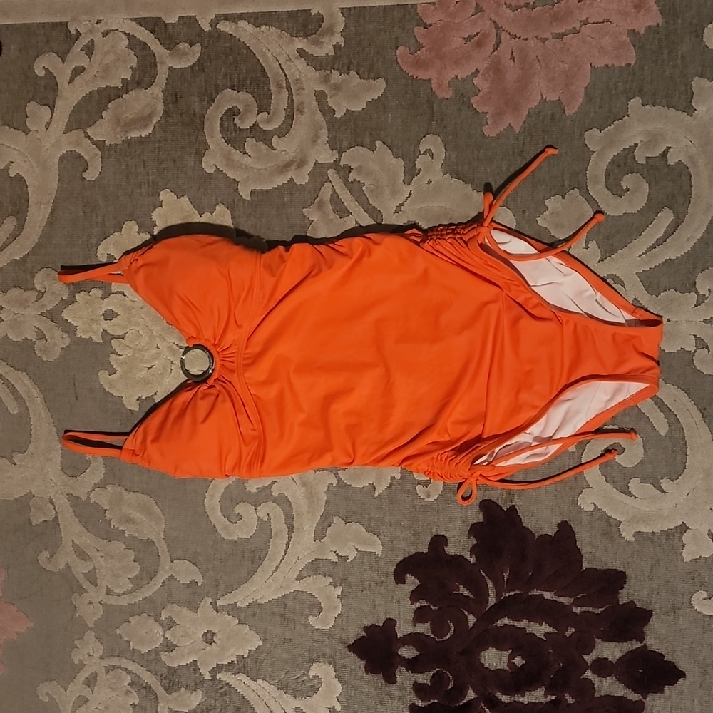 Michael Kors Coral One Piece Bathing Suit